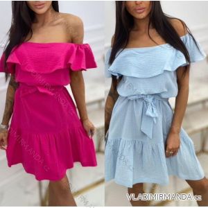 Sommerkleid Carmen aus Musselin für Damen (Einheitsgröße S/M) ITALIAN FASHION IMWY23100