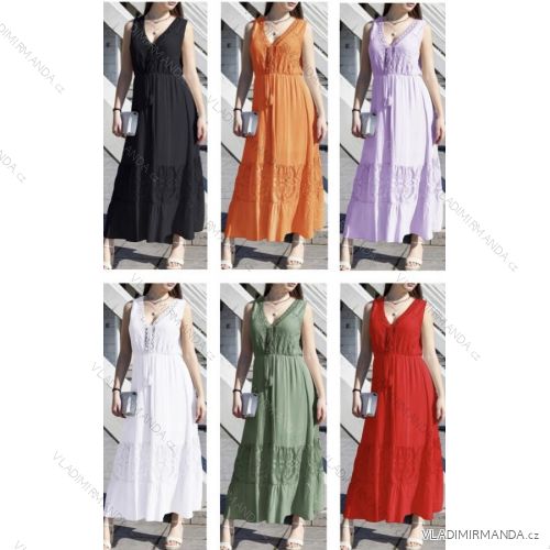 Sommer Kurzarm Sommerkleid (S / M ONE SIZE) ITALIENISCHE MODE IMWY21019