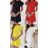 Kurzärmliges Sommerkleid für Damen (S / M ONE SIZE) ITALIAN FASHION IMWB22017