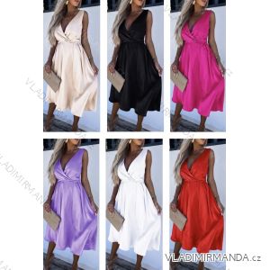 Ärmelloses Sommerkleid für Damen (S / M ONE SIZE) ITALIAN FASHION IMWB22045