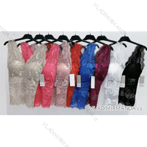 Langes Chiffon-Kurzarmkleid für Damen (S/M ONE SIZE) ITALIAN FASHION IMWGS231048