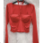 Langes Chiffon-Kurzarmkleid für Damen (S/M ONE SIZE) ITALIAN FASHION IMWGS231048