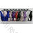 Langes Chiffon-Kurzarmkleid für Damen (S/M ONE SIZE) ITALIAN FASHION IMWGS231048