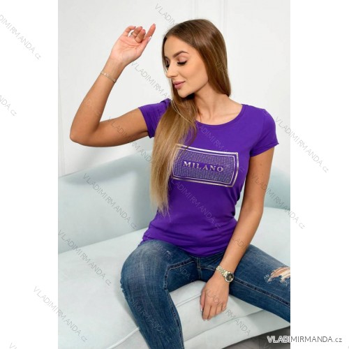 Milano-Bluse dunkellila