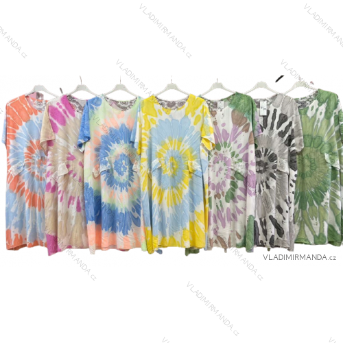Damen Kurzarmtunika (uni xL / 2XL) TURKISH FASHION TM9200691