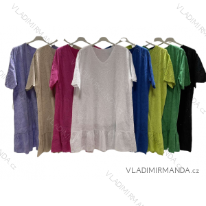 Damen Kurzarmtunika (uni xL / 2XL) TURKISH FASHION TM9200691