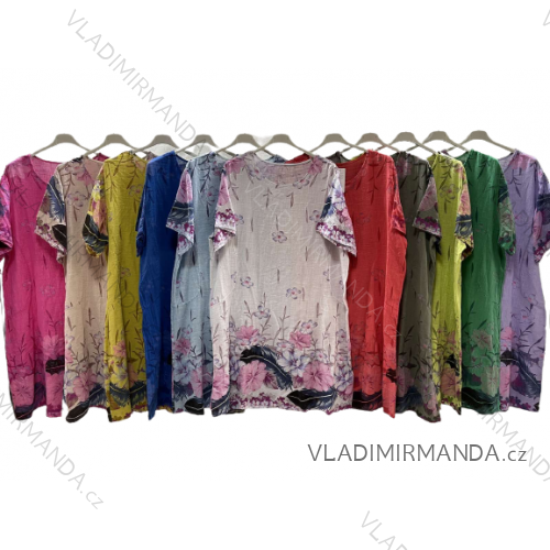 Damen Kurzarmtunika (uni xL / 2XL) TURKISH FASHION TM9200691