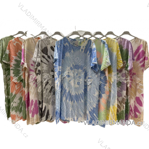 Damen Kurzarmtunika (uni xL / 2XL) TURKISH FASHION TM9200691
