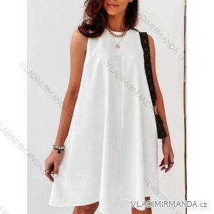 Elegantes ärmelloses Sommerkleid für Damen (S / M / L ONE SIZE) ITALIAN FASHION IMD22388