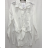 Langes Chiffon-Kurzarmkleid für Damen (S/M ONE SIZE) ITALIAN FASHION IMWGS231048
