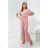 Jumpsuit mit einem dekorativen Taillengürtel in Puderrosa
