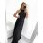 Langes, elegantes, ärmelloses Kleid mit Falten für Damen (Einheitsgröße S/M) ITALIAN FASHION IMPGM2322112