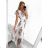 Langes ärmelloses Sommerkleid für Damen (Einheitsgröße S/M) ITALIAN FASHION IMW23127