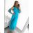 Langes, elegantes Partykleid für Damen (Einheitsgröße S/M/L/XL) ITALIAN FASHION IMPBB23A11791/DU -   Smaragdgrün -   L / XL