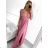 Trägerloses langes Partykleid für Damen (S/M EINHEITSGRÖSSE) ITALIAN FASHION IMPBB23B22631/DU S/M rosa