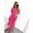 Sommerkleid für Damen, langes Maxikleid mit kurzen Ärmeln (Einheitsgröße S/M) ITALIAN FASHION IMM23M20835
