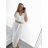 Sommerkleid für Damen, langes Maxikleid mit kurzen Ärmeln (Einheitsgröße S/M) ITALIAN FASHION IMM23M20835