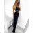 Kalhoty letní dlouhé dámské (S/M ONE SIZE) ITALSKÁ MÓDA IMW2331086 S/M weiß