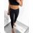 Legíny yoga funkční dlouhé dámské (M-2XL) WOLF Y2361 L schwarz