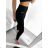 Funktionelle lange Yoga-Leggings für Damen (M-2XL) WOLF Y2361 L schwarz