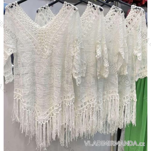 Tunika letní krátký rukáv dámské (S/M/L ONE SIZE) ITALSKÁ MÓDA IMWE231546