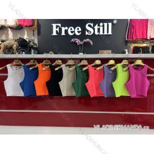 Ärmelloses Crop-Top für Damen (S/M EINHEITSGRÖSSE) TURKISH FASHION TMWFS231574