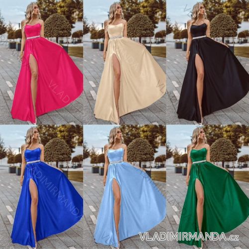 Trägerloses langes Partykleid für Damen (S/M EINHEITSGRÖSSE) ITALIAN FASHION IMPLS2322611