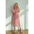 Damen Plus Size (42-46) langes elegantes ärmelloses Partykleid POLISH FASHION PMLBC23265-10 pink 34