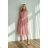 Damen Plus Size (42-46) langes elegantes ärmelloses Partykleid POLISH FASHION PMLBC23265-10 pink 34