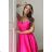 Damen Plus Size (42-46) langes elegantes ärmelloses Partykleid POLISH FASHION PMLBC23265-10 pink 34