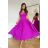 Damen Plus Size (42-46) langes elegantes ärmelloses Partykleid POLISH FASHION PMLBC23265-10 lila 36