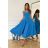 Damen Plus Size (42-46) langes elegantes ärmelloses Partykleid POLISH FASHION PMLBC23265-10