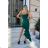 Damen Plus Size (42-46) langes elegantes ärmelloses Partykleid POLISH FASHION PMLBC23265-10 grün 34