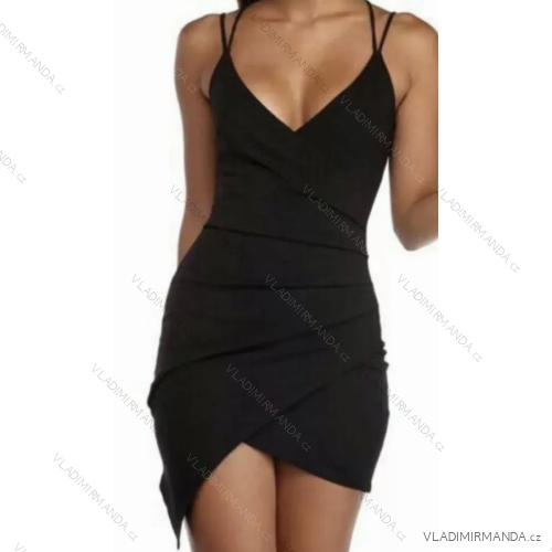 Langes Chiffon-Kurzarmkleid für Damen (S/M ONE SIZE) ITALIAN FASHION IMWGS231048