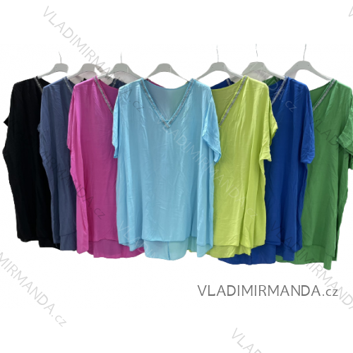 Tunika / Bluse Langarm Damen Oversized (3XL / 4XL ONE SIZE) ITALIAN FASHION IMWQ2191650