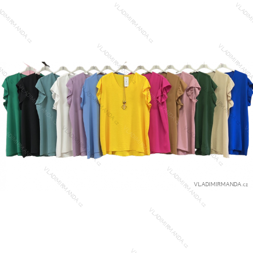 Tunika / Bluse Langarm Damen Oversized (3XL / 4XL ONE SIZE) ITALIAN FASHION IMWQ2191650