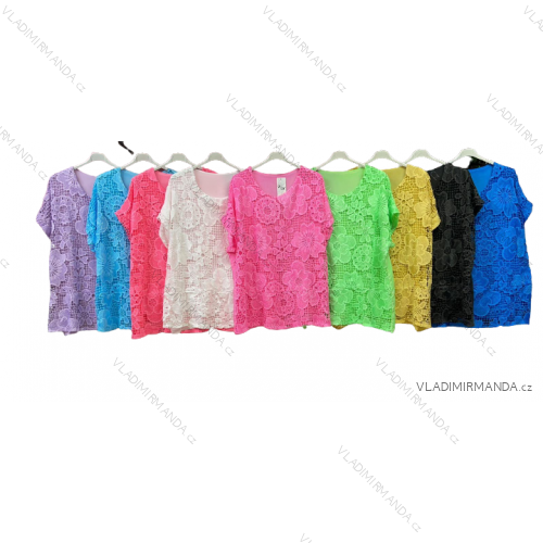 Tunika / Bluse Langarm Damen Oversized (3XL / 4XL ONE SIZE) ITALIAN FASHION IMWQ2191650