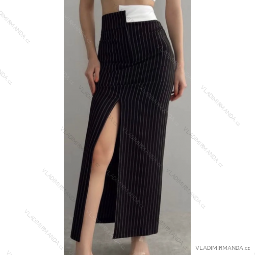 Gestreifter langer Rock für Damen (Einheitsgröße S/M) ITALIAN FASHION IMPCF2310481