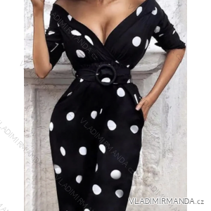 Elegantes Damenkleid mit langen Ärmeln (Einheitsgröße S/M) ITALIAN FASHION IMPCF2327406