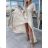 Langes elegantes Kurzarmkleid für Damen (S / M ONE SIZE) ITALIAN FASHION IMWE222045