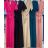 Langes elegantes Kurzarmkleid für Damen (S / M ONE SIZE) ITALIAN FASHION IMWE222045