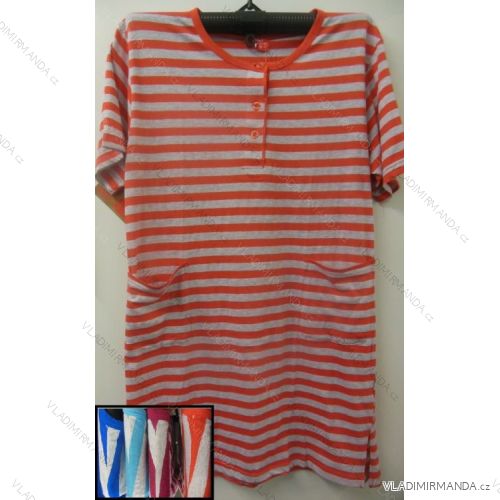 T-Shirt Kurzarm Damen Baumwolle Übergröße (m-3xl) HAF W-208