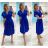 Elegantes Sommerkleid mit kurzen Ärmeln für Damen (Einheitsgröße S/M) ITALIAN FASHION IMWGB231614