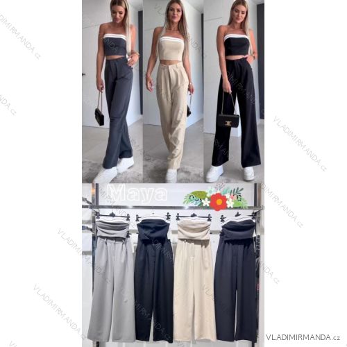 Langes Chiffon-Kurzarmkleid für Damen (S/M ONE SIZE) ITALIAN FASHION IMWGM23456