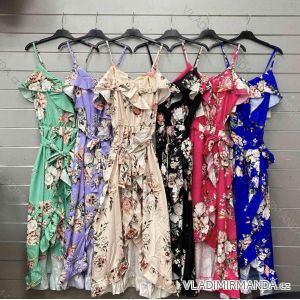 Langes Sommerkleid mit Trägern für Damen (S/M EINHEITSGRÖSSE) ITALIAN FASHION IMWGS231746