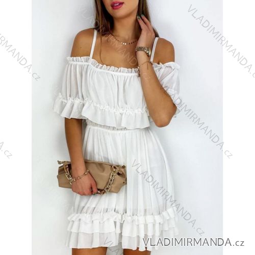 Trägerloses Carmen-Sommerkleid für Damen (Einheitsgröße S/M) ITALIAN FASHION IMWGB231748