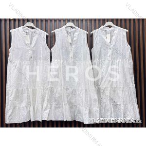 Ärmelloses Damenkleid mit Spitze in Übergröße (Einheitsgröße S/M) ITALIAN FASHION IMWGB231752
