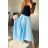 Langer Satinrock für Damen (Einheitsgröße S/M) ITALIAN FASHION IMD232507