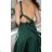 Langes trägerloses Sommerkleid aus Satin für Damen (S / M / L ONE SIZE) ITALIAN FASHION IMM22694