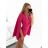 Damen-Latzhose/Kleid mit langen Ärmeln und Gürtel (Einheitsgröße S/M) ITALIAN FASHION IMM23m27030